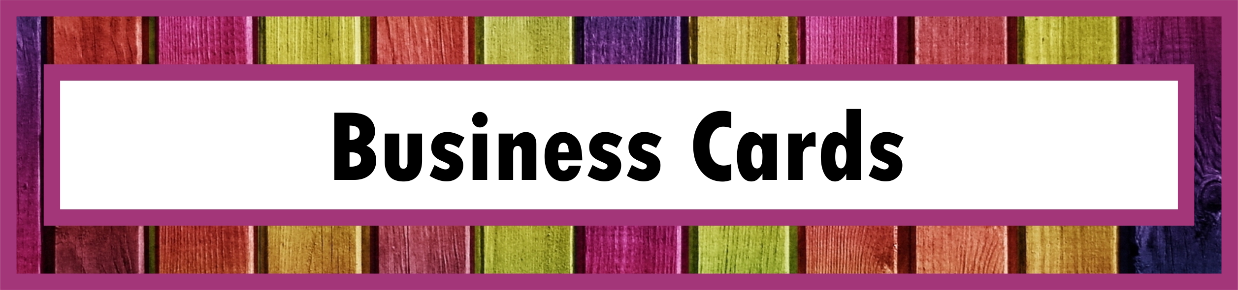 Products button for Business Cards
